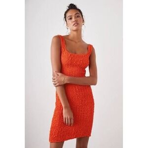 Rails Julie Crinkle Dress in Cherry Size Medium Summer Travel Beach